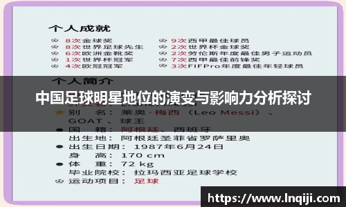 中国足球明星地位的演变与影响力分析探讨